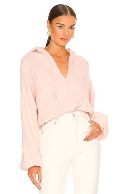 Central Park West Riley Hoodie in Blush