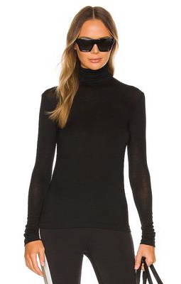 ALALA Washable Cashmere Turtleneck in Black