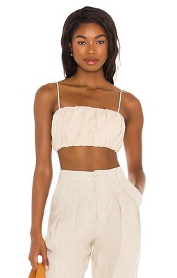 Song of Style James Crop Top in Beige