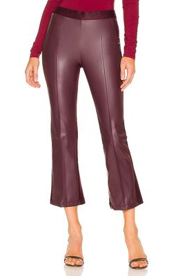 Bailey 44 Mrgt Eco Leather Pant in Burgundy