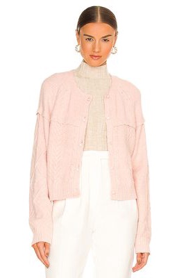 Central Park West Riley Cardigan in Blush
