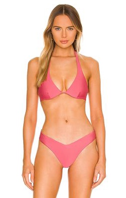 B. Swim Hailey Bikini Top in Rose