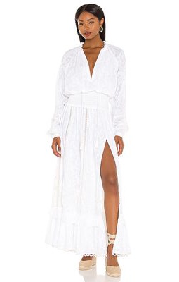 HEMANT AND NANDITA X REVOLVE Mavi Maxi Dress in White