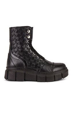 ALOHAS Can Can Braided Boot in Black