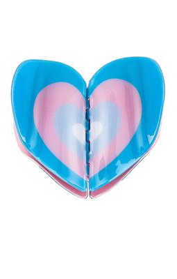Emi Jay BFF Heart Clip Set in Blue.