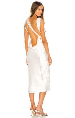 The Bar Max Dress in White