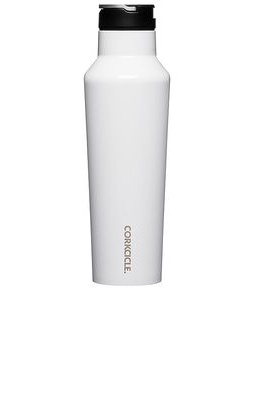 Corkcicle Sport Canteen 20 oz in White.