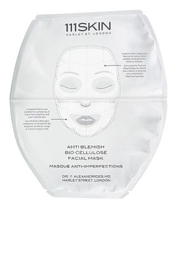 111Skin Anti Blemish Bio Cellulose Facial Mask in Beauty: NA.