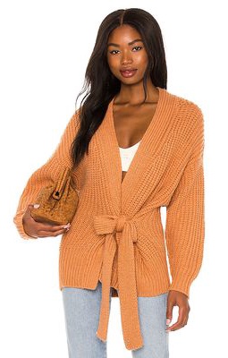 AMUSE SOCIETY Dawn Knit Sweater in Tangerine