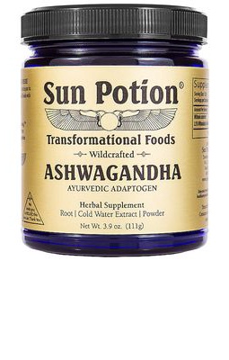 Sun Potion Organic Ashwagandha Ayurvedic Adaptogen Powder.