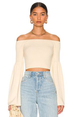 LPA Nalle Off Shoulder Sweater in Ivory