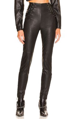 DUNDAS x REVOLVE Mercury Leather Pant in Black