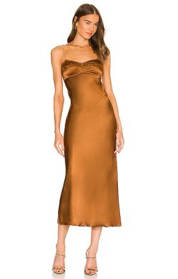 Anna October Waterlily Dress in Brown
