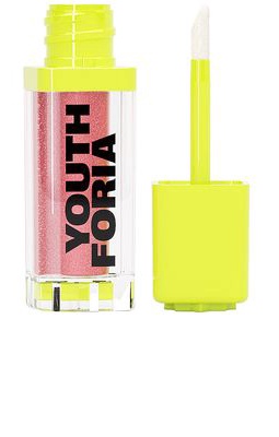 Youthforia Dewy Gloss Hydrating Lip Gloss in 02 Coral Fixation.