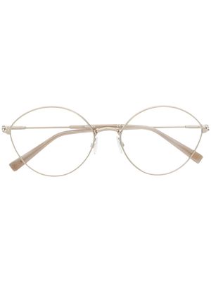 Max Mara round frame glasses - Gold