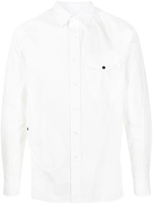 Ports V chest-pocket long-sleeve shirt - White