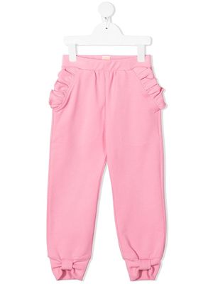 WAUW CAPOW by BANGBANG ruffle-trim track pants - Pink