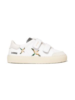 Axel Arigato Kids Clean 90 bird-embroidered sneakers - White