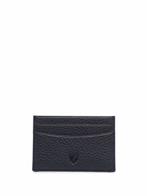 Aspinal Of London grain leather card holder - Blue