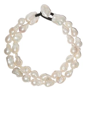 Monies double pearl necklace - BAROQUE PEARLS
