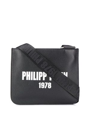 Philipp Plein logo-print messenger bag - Black