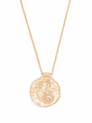 Maje astro zodiac medal capricorn necklace - Gold