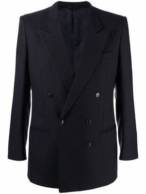 Pierre Cardin Pre-Owned 1990s peak lapels double-breasted blazer - Blue
