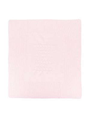 Little Bear pink ribbed blanket