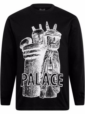 Palace Winz long-sleeve sweatshirt - Black