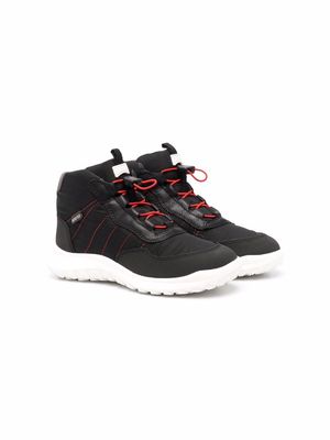 Camper Kids waterproof lace-up ankle boots - Black