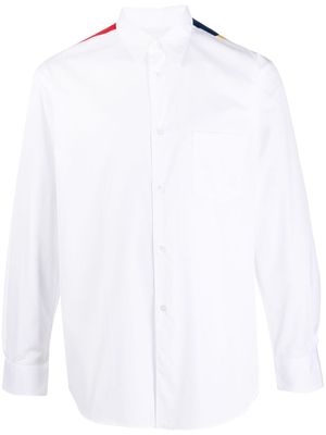 Comme Des Garçons Shirt patchwork-detail shirt - White
