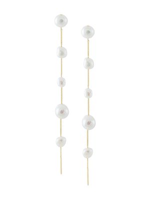 Cult Gaia Atum pearl drop earrings - White