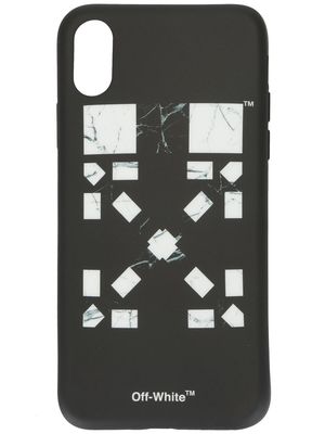 Off-White x Vancouver Marble Arrows iPhone X case - Black