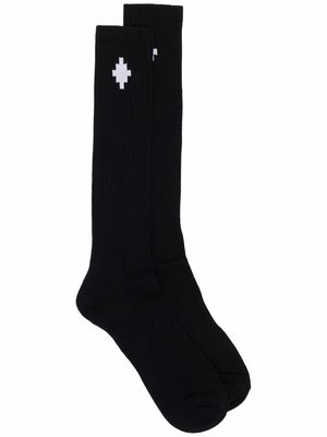 Marcelo Burlon County of Milan Cross ankle-high socks - Black
