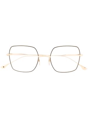 Dita Eyewear square frame glasses - Gold