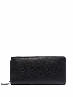 Baldinini logo-embossed all around-zip wallet - Black