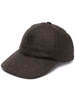 Corneliani virgin wool baseball cap - Brown
