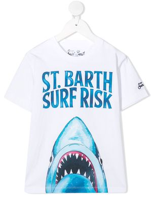 MC2 Saint Barth shark print T-shirt - White