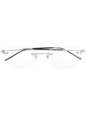 Montblanc squared rimless glasses - Black