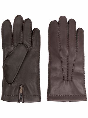 Mackintosh Shaftesbury leather gloves - Brown