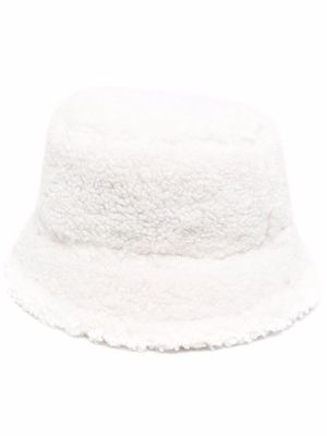 Apparis Amara shearling bucket hat - White