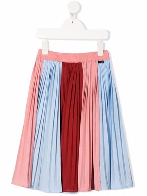 Molo Becky colour-block pleated skirt - Pink