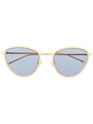 Boucheron Eyewear tinted round frame sunglasses - Gold