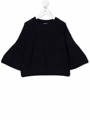 Il Gufo ribbed-knitted jumper - Blue