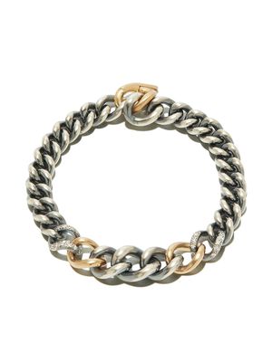 hum 18kt yellow gold diamond bracelet - Silver