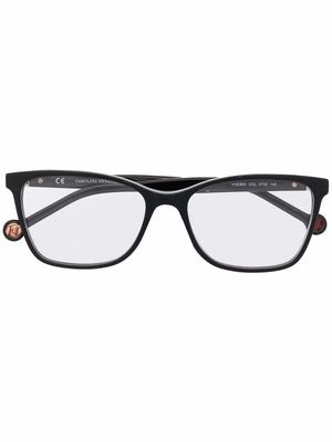 Carolina Herrera wayfarer-frame glasses - Black