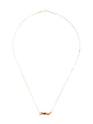Aliita 9kt gold swimmer necklace