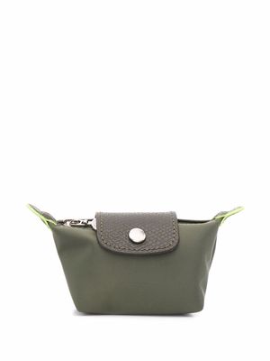 Longchamp Le Pliage leather purse - Green
