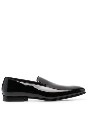 Doucal's patent leather loafers - Black