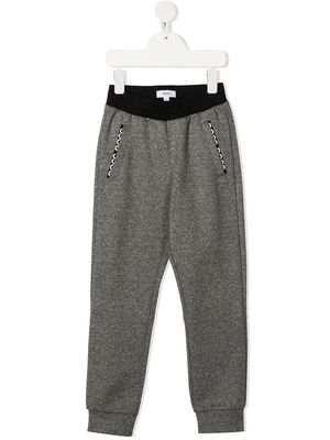BOSS Kidswear embroidered logo track pants - Grey